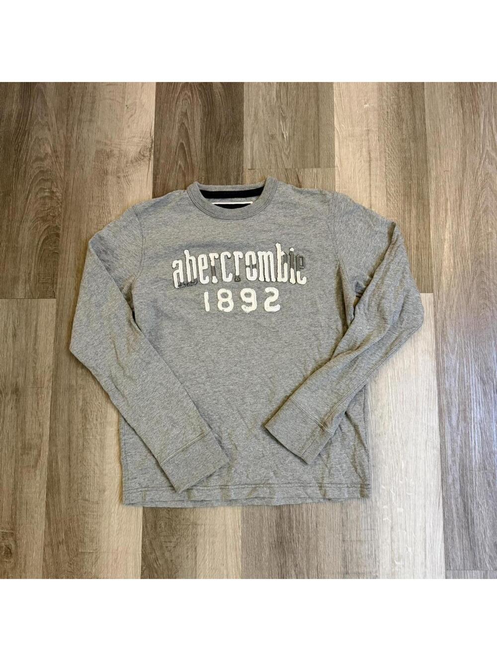 Abercrombie & Fitch grey long sleeve shirt Size XL #americana